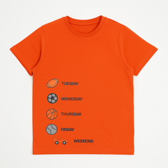 Boys orange tennis T-shirt
