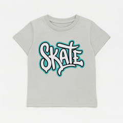 Boys Gray skate T-shirt