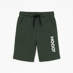 Boys commando green cotton short