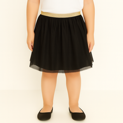 Black net skirt