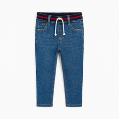 Boys light blue rib pant