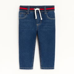 Boys navy blue rib pant