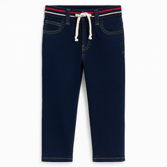 Boys dark blue rib pant
