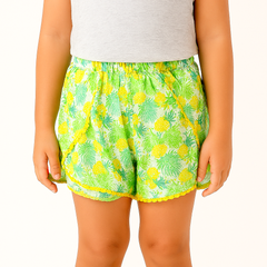 Girls pineapple shorts