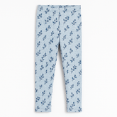 girls blue flower trouser