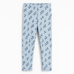 girls blue flower trouser