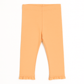 girls peach frill tights