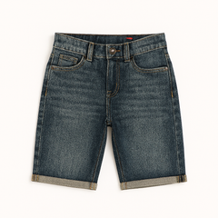 Boys wash blue denim shorts
