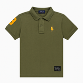 Boys commando horse embroidered polo shirt
