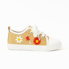 Girl skin flower sneakers