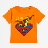 BOYS ORANGE SUPERMAN T-SHIRT