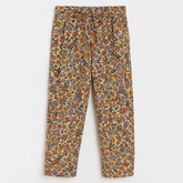 Girls skin flower cotton pant