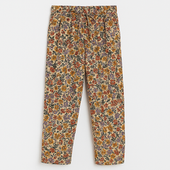Girls skin flower cotton pant