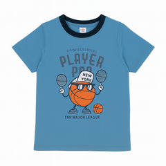 Boys blue player football T-shirt