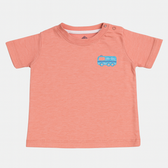 Boys pink bus t-shirt