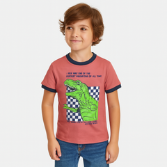 Boys brown Dino T-Shirt