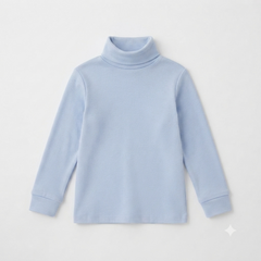 Cloud blue high neck