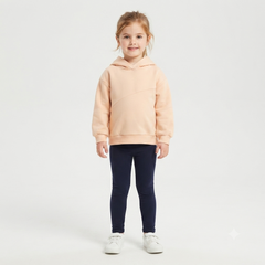 Girls peach net hood