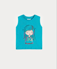 Girls blue doll sequin sandoo