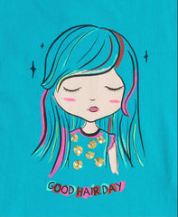 Girls blue doll sequin sandoo