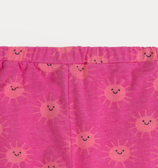 Girls pink sun shine trouser