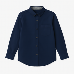 Boys navy blue casual shirt