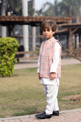 Boys tea-pink waistcoat