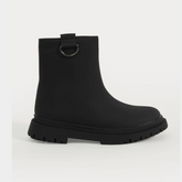 Black Faux leather boots/