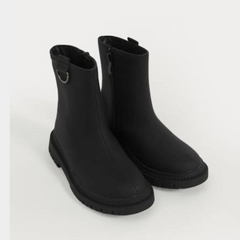 Black Faux leather boots/