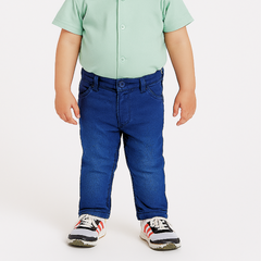 Boys dark blue denim pant