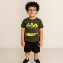 Boys Green batman T-shirt