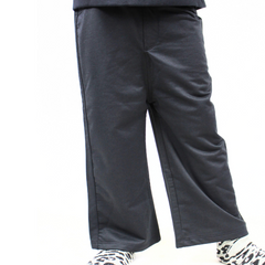 Black stretch flapper pant