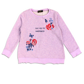 Flower purple sweat shirt