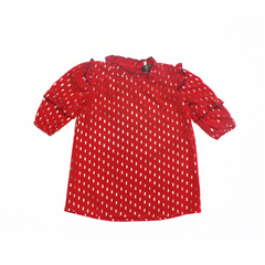 Girls red fancy top