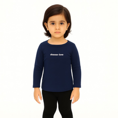 Girls blue love sweat shirt