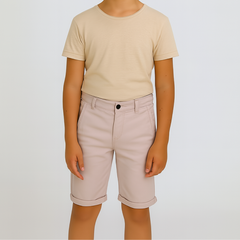 Boys tea pink cotton short