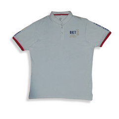 Mens white polo shirt