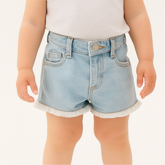 Girls light denim shorts