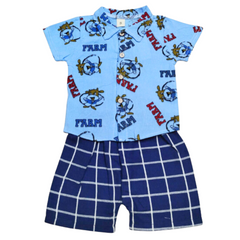 Boys blue cow 2pc