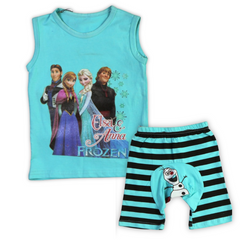 Girls ice blue frozen 2pc