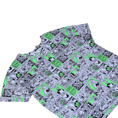 Ladies green and black character shirt