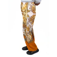 Ladies printed silk flapper