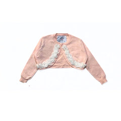 Girls pink flower bolero