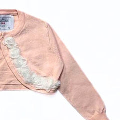 Girls pink flower bolero