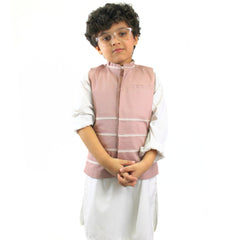 Boys tea-pink waistcoat