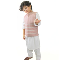 Boys tea-pink waistcoat