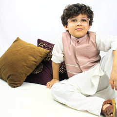 Boys tea-pink waistcoat