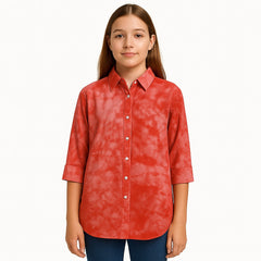 Girls orange tye&dye Top