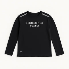 Boys black limitless full sleeve shirt