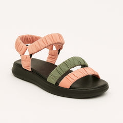 Girls green and pink scrunches